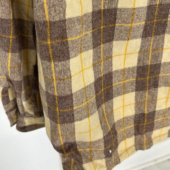 Vintage 40s Monterey Club Sportswear Plaid Wool Shacket As Is - Picture 6 of 8